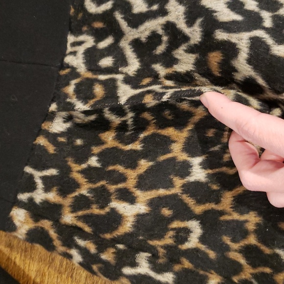 Saks Fifth Avenue Black Wool Blend Coat Medium - Picture 3 of 10